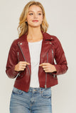 VIBES FAUX LEATHER JACKET